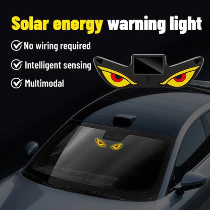 1PCS Warning Dynamic Devil S Eye Window type-c Solar
