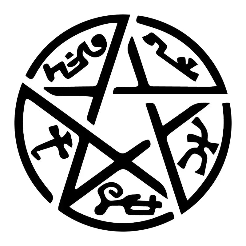 Personality Supernatural Devil Trap Sticker Waterproof Laptop