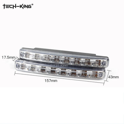 A Set Drl 8LED Daytime Running 12V ultra-bright Flexible