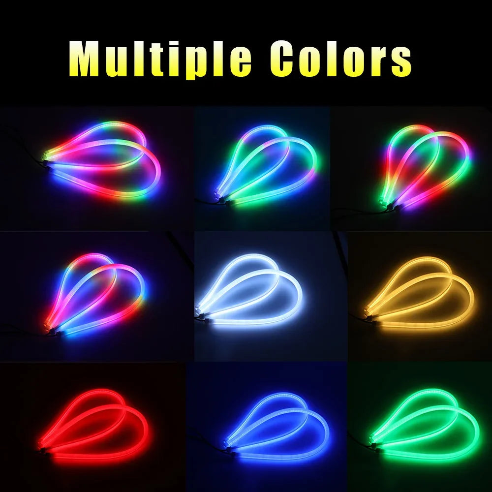 Muti Mode RGB Drl Daytime Running Headlight Flowing Turn