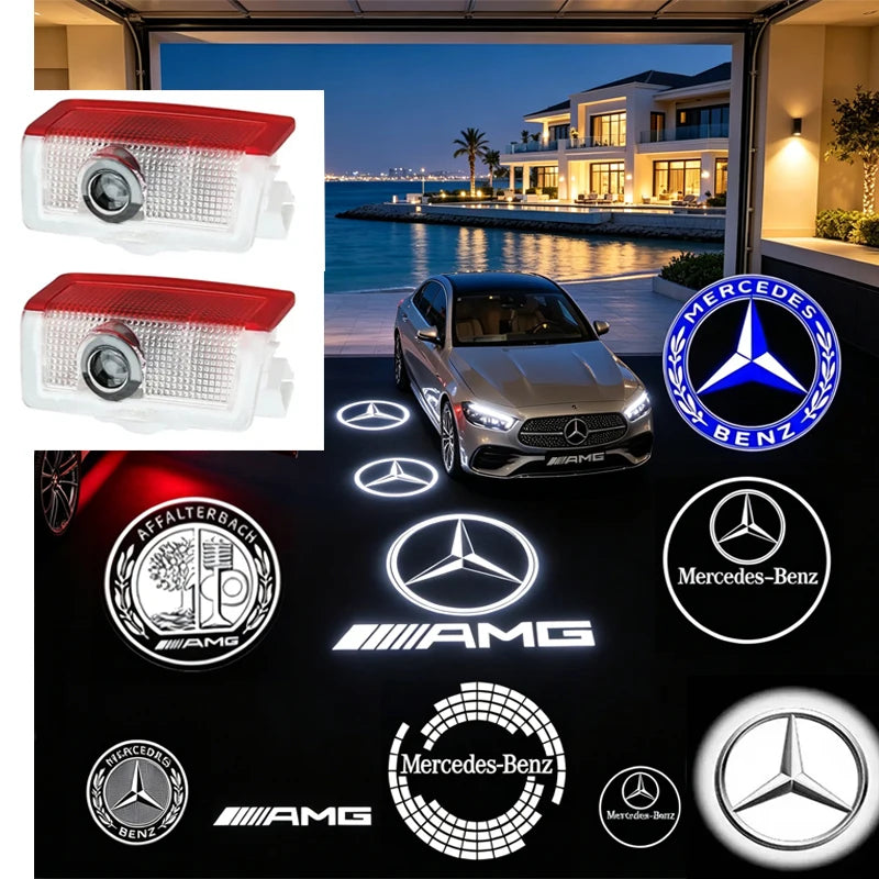 For Mercedes Benz W212 W205 Amg 2PCS Welcome Projector Door Ml