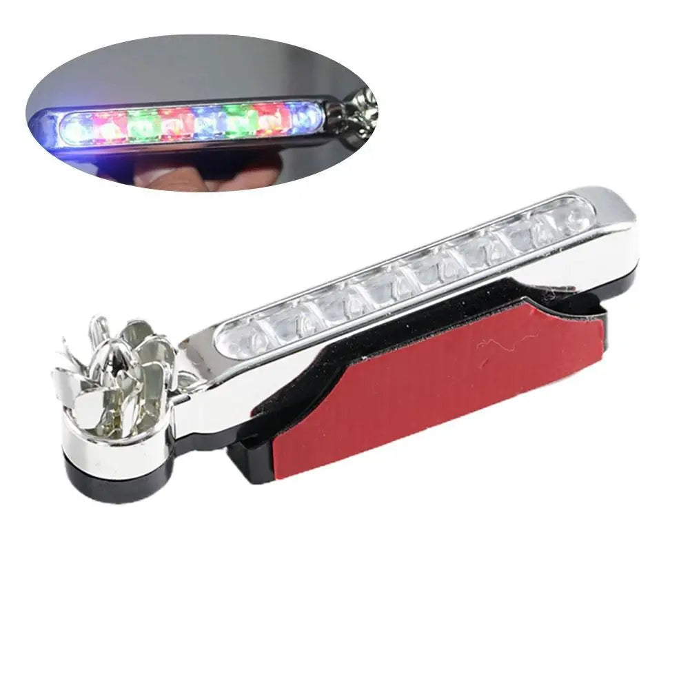 Wind Powered Daytime Running 8LED Rotation Fan Daylight No