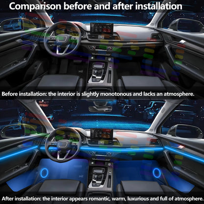 For BMW X1 F48 2016-2022 Interior Ambient Strip Acrylic 64color