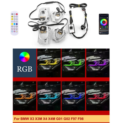 For BMW X3 X4 X3M X4M Multicolor RGB Red Agnel Eyes Drl Module