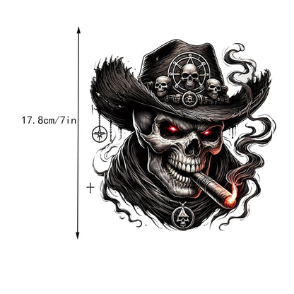 5PCS Skull Stickers Body Personalized