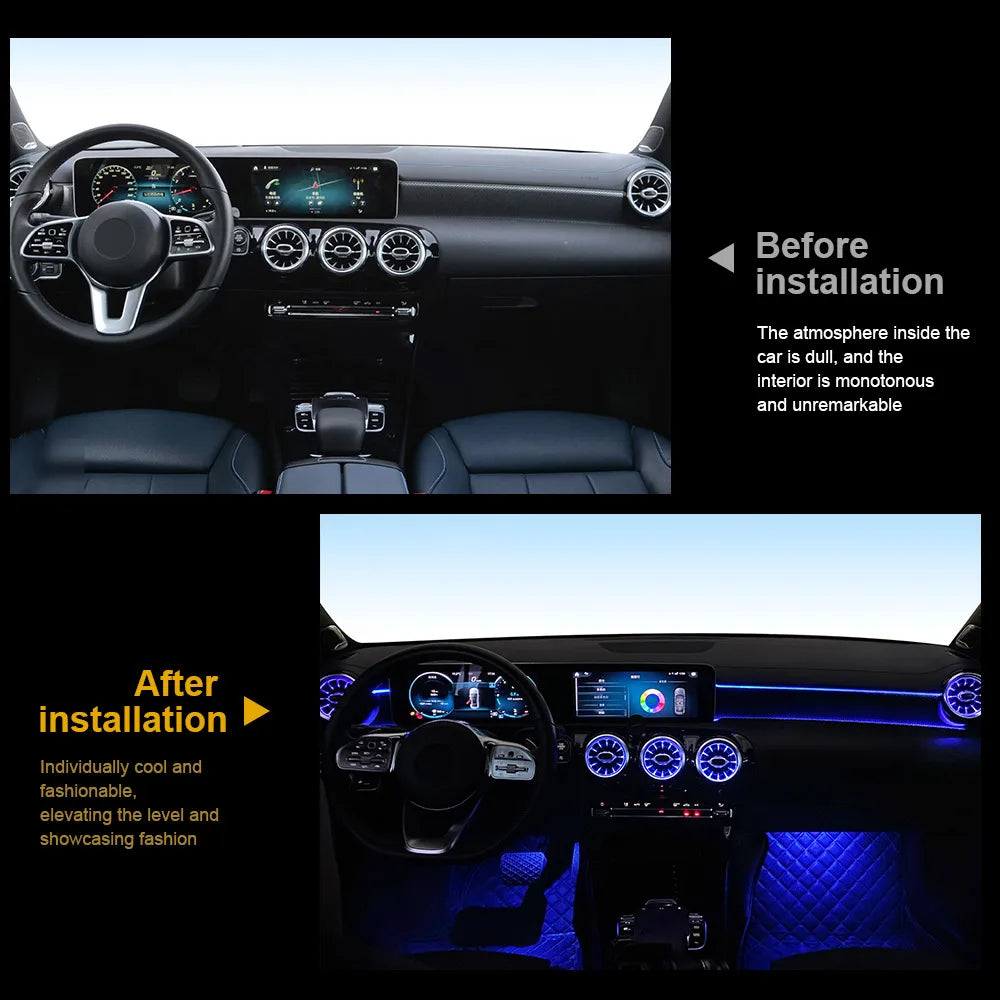 For Mercedes Benz A W177 A45 APP Control 64color Ambient Air