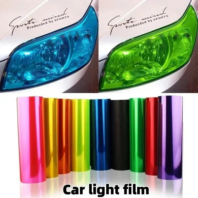 30x60cm Amber Orange Film Fog Headlight Taillight Tint Vinyl
