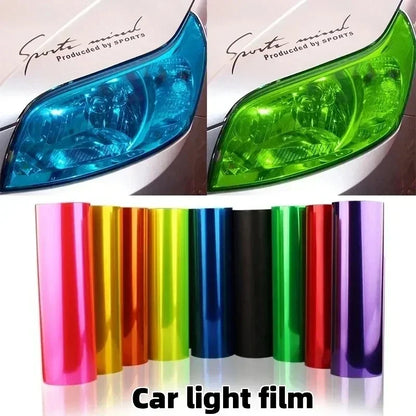 30x60cm Amber Orange Film Fog Headlight Taillight Tint Vinyl