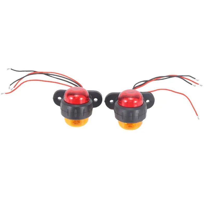 aea6-4pcs Truck Trailer Lamps 24V Side Marker Warning Signal