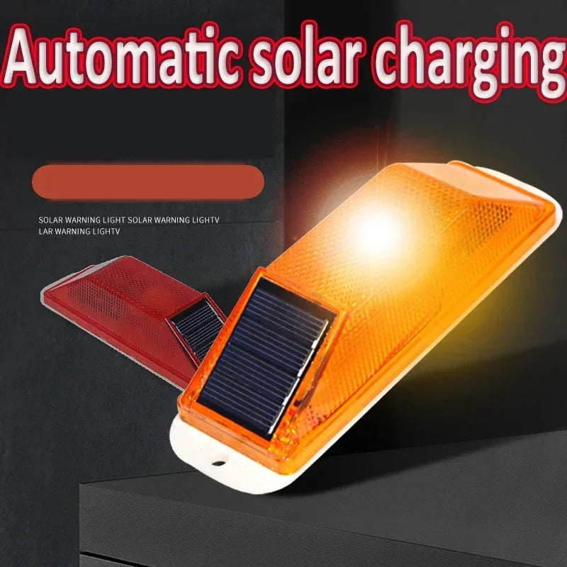 2PC Solar Strobe Warning Flash Traffic Caution Chip Control