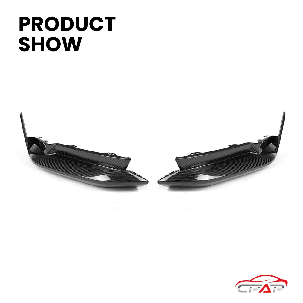 For BMW M3 Series G80 G81 Real Dry Carbon Fiber Rear Splitter