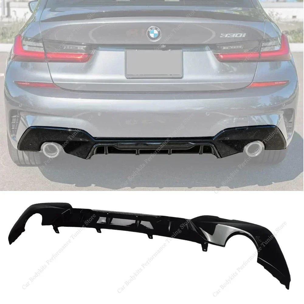 For BMW G20 G21 Rear Bumper Performance Rear Diffuser Lip