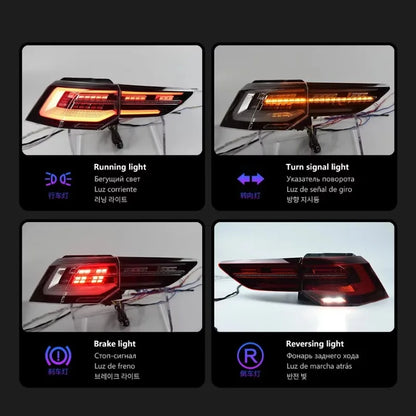 Parts Brake Taillights Assembly Red Lens Rear Lamps