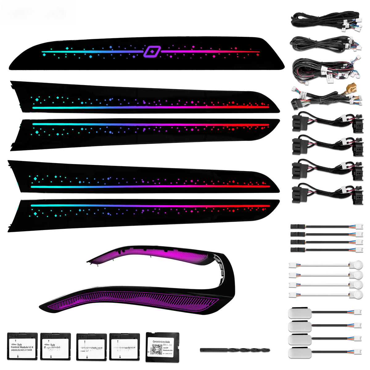 For Audi A4 A5 Q5 Ambient Icarsin Colors Star Sky Ambient
