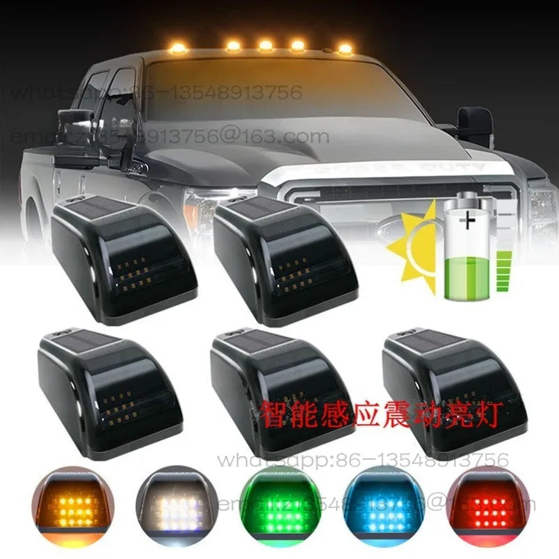 Solar Roof Induction Mouse 12LED Waterproof Truck Modification