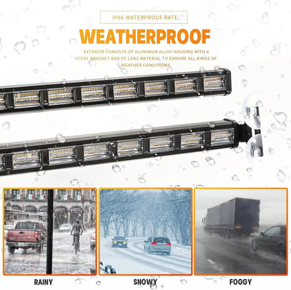 54LED Windshield Strobe Emergency Flash 12v-24v Vehicles Truck