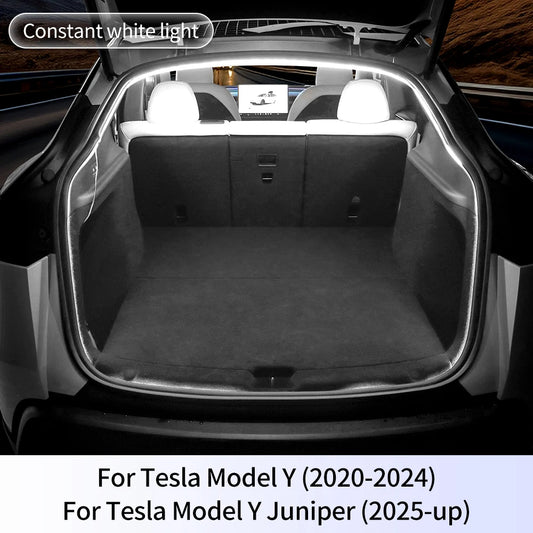 For Tesla Model Y YL Juniper 2027 2026 2025 2024 2023-2020 Dynamic Flowing Rear Trunk Light Magnetic Induction Switch LE