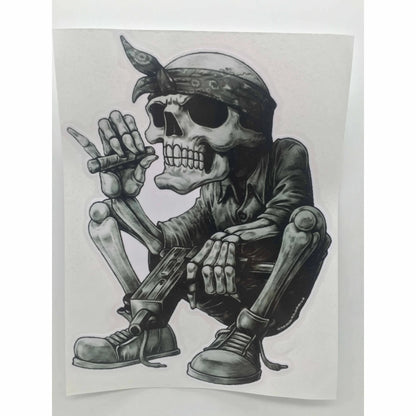 Stickers Gangster Hip Hop Sticker Rap Music Skeleton Skull