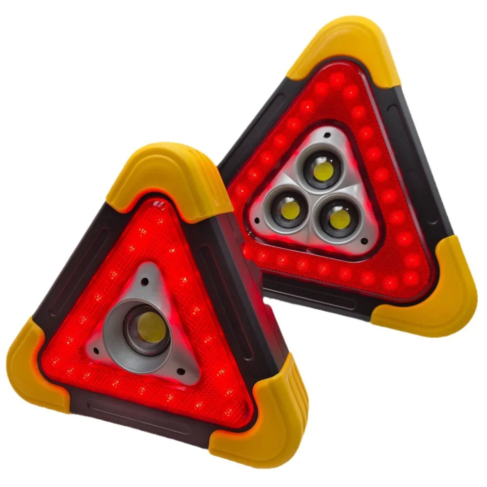 For Universal Emergency Warning Triangle Solar Power USB