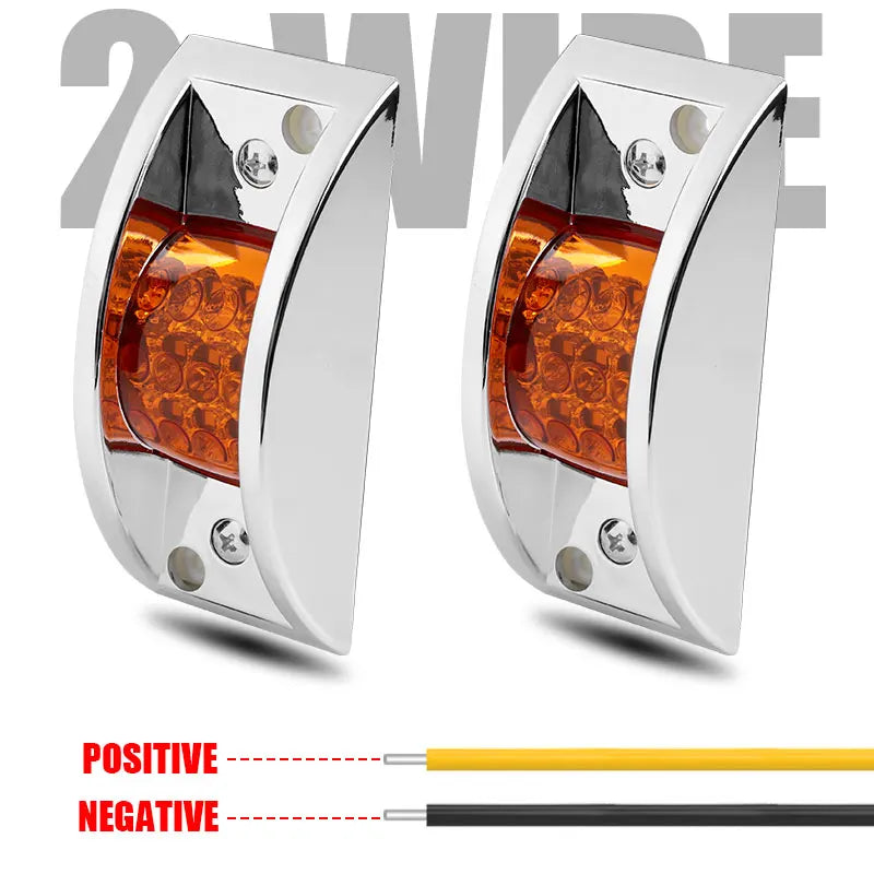12LED Rectangular Truck Side Marker 12V 24V Turn Signal