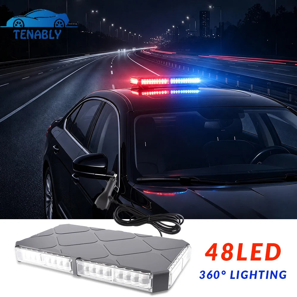 For Vehicles Pickup Trailer 48 Magnetic Warning Roof Rotating