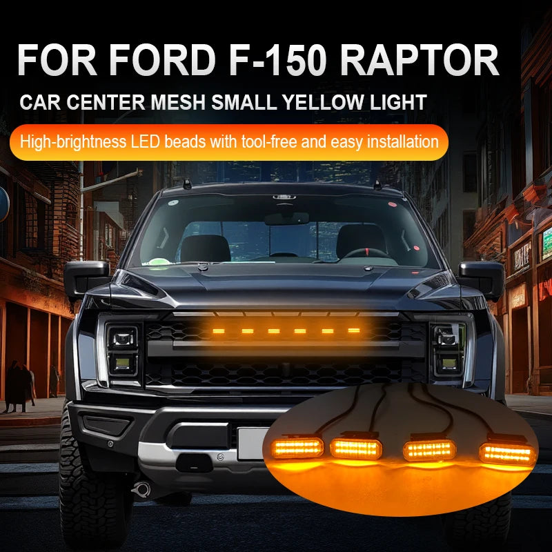 For Ford F-150 Raptor Center Mesh Front Grille Harness Eagle Eye