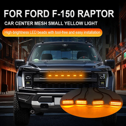 For Ford F-150 Raptor Center Mesh Front Grille Harness Eagle Eye