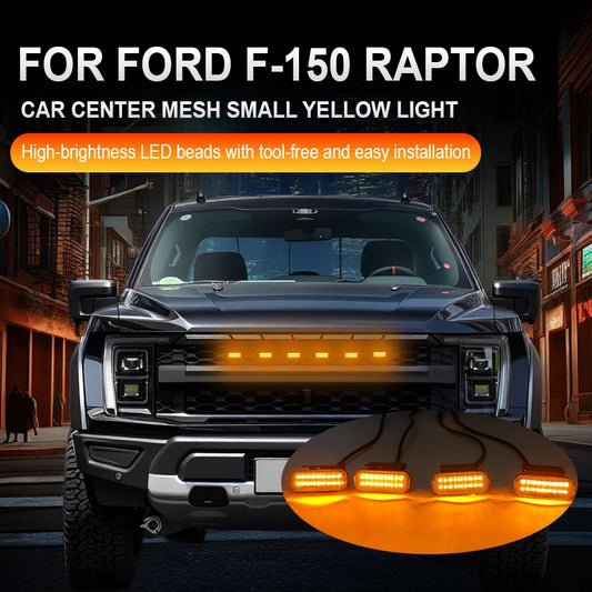 For Ford F-150 Raptor Center Mesh Front Grille Harness Eagle Eye