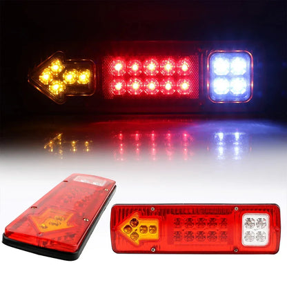 For Trailer Lorries Boat 19LED Tail 12V 24V Turn Signal Assembly