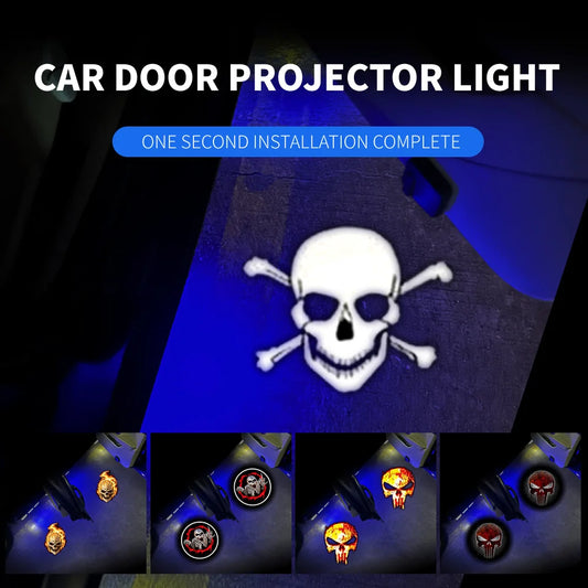 For Tesla BMW Toyota Mercedes Volkswagen 2PCS Door Badge Welcome
