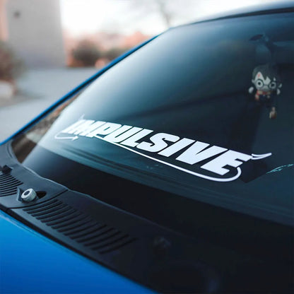 Impulsive Text Jdm Decal Holographic Die Cut Vinyl Pvc