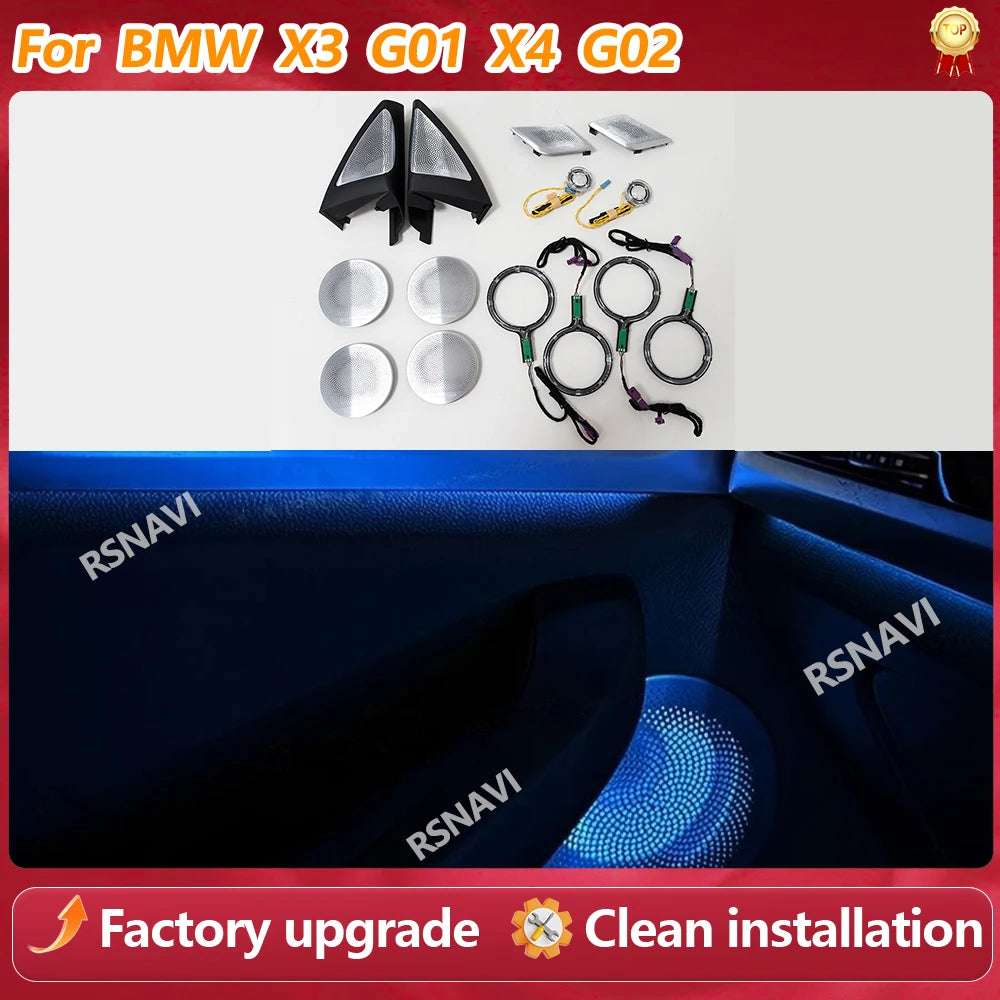 For BMW Colours Speaker Cover Grille Mbient X3 X4 IX3 G01