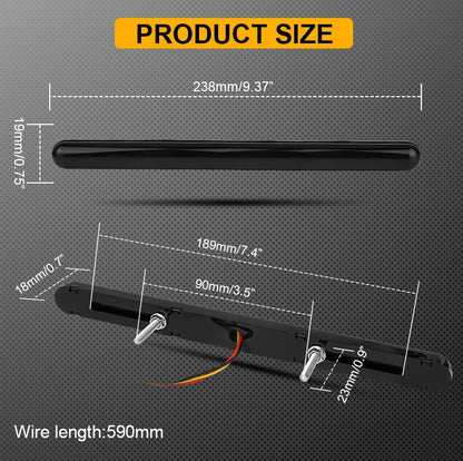 For Pickup Offroad Trailer Truck Tail Bar Rear Brake Sequential