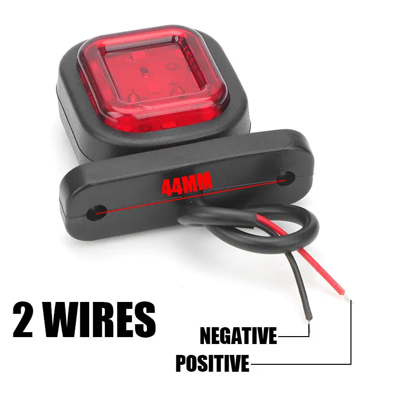 For Man Double Face Side Marker Taillight Warning Signal