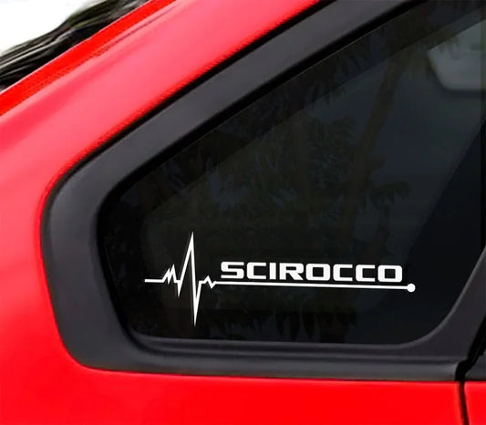 For VW Vk Volkswagen Gti R Sticker 2PCS Lot Windows Scirocco Pvc