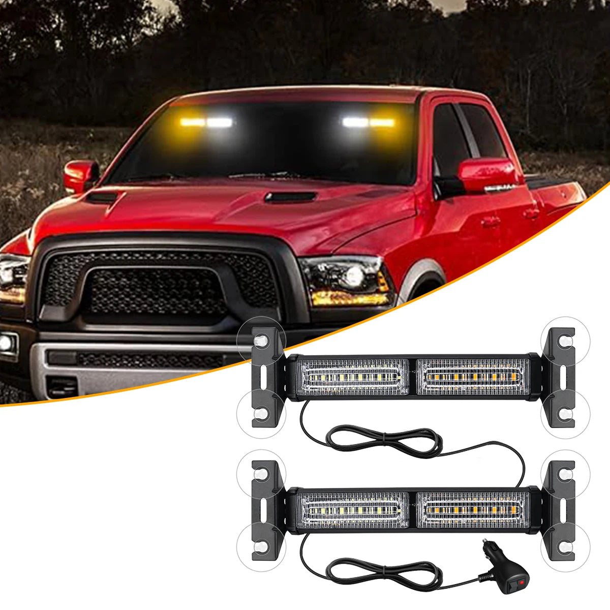 For Automobiles Trailers In Emergency Strobe Amber Flashing