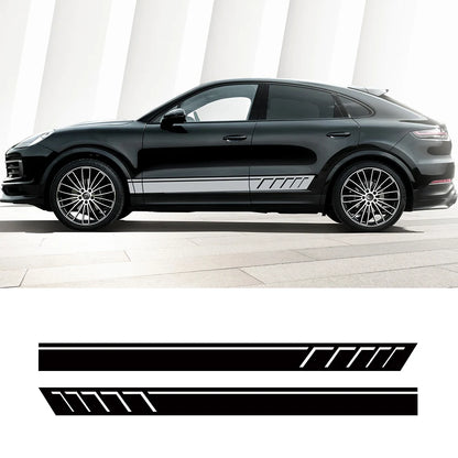 For Porsche Cayenne Side Skirt Body Under Strips Decal Stickers