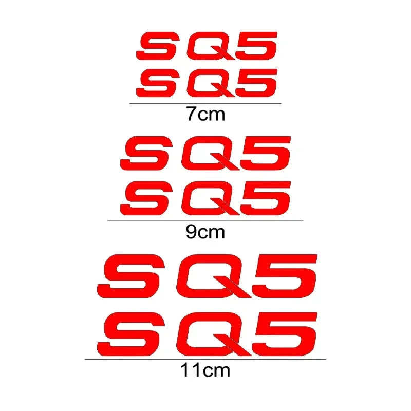 For Audi SQ5 Logo Tire Brake Caliper Sticker Cover Decals Heat