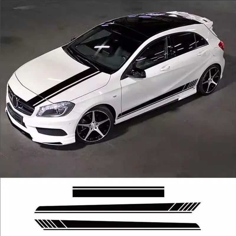 hot-selling Sticker Hood Body Door Side Skirt Stripes Sport