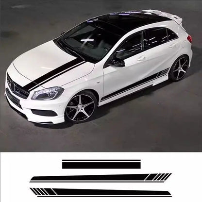 hot-selling Sticker Hood Body Door Side Skirt Stripes Sport