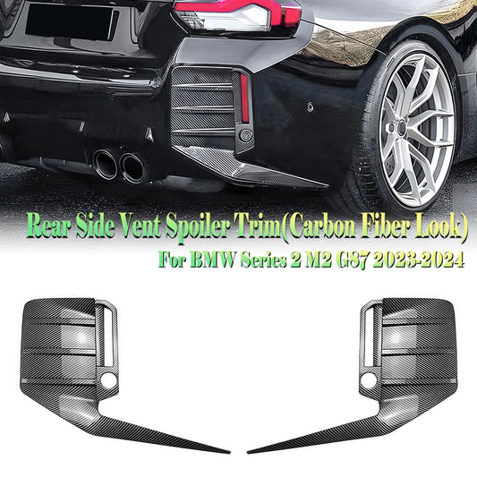 For BMW 2 Series M2 G87 2023-2025 Rear Bumper Side Air Vent Trim