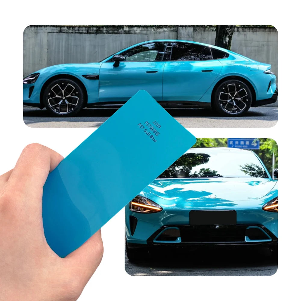 Super Bright Crystal Bay Blue Full Wrap Vinyl Pvc