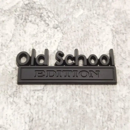 Old School Zinc Alloy Emblem 3D Metal Sticker Edition