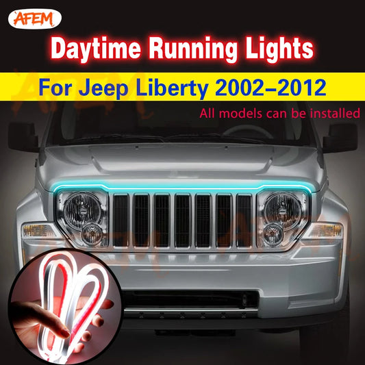 For Jeep Liberty 2002-2012 Daytime Running Flashing 1PCS Drl