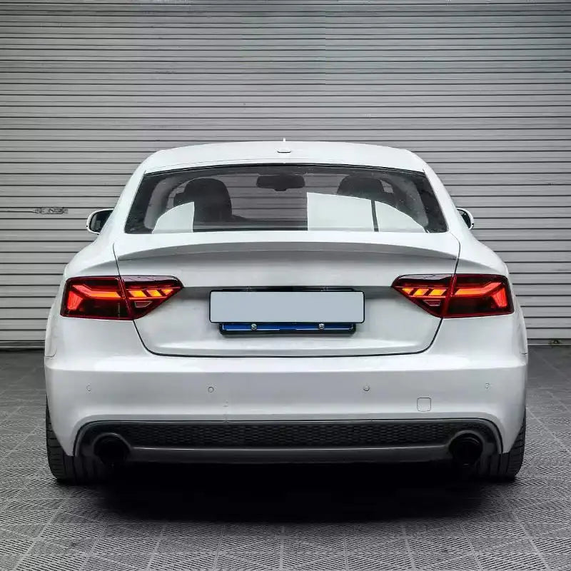 For Audi A5 Transparent Lens LED Taillights 2008-2013 B8