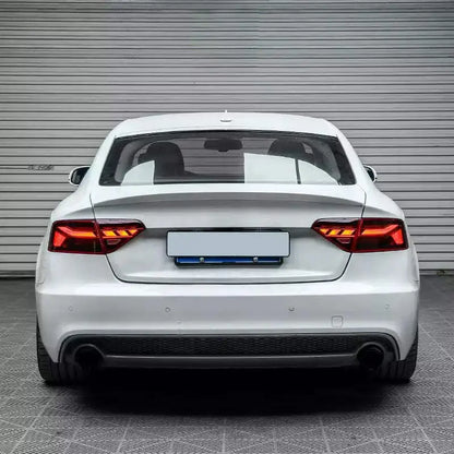 For Audi A5 Transparent Lens LED Taillights 2008-2013 B8