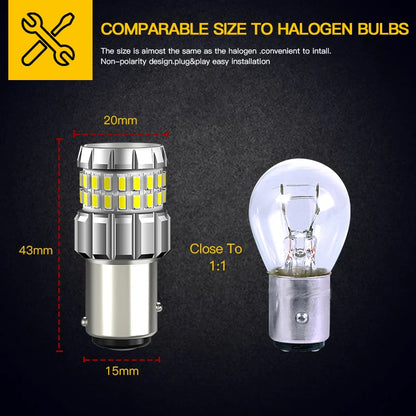 For Kia Soul 3 2019 2020 2PCS Bulbs 2021 1157 bay15d P21 5W