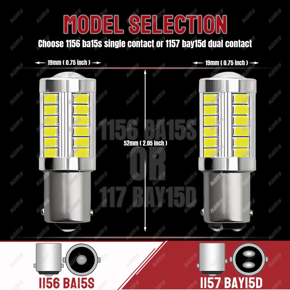 P21W ba15s 1156 bay15d 1157 Bulb Turn Signal Drl