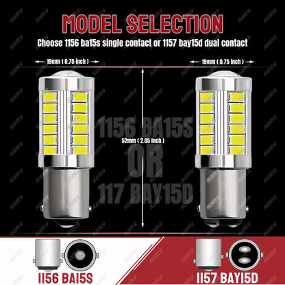 P21W ba15s 1156 bay15d 1157 Bulb Turn Signal Drl