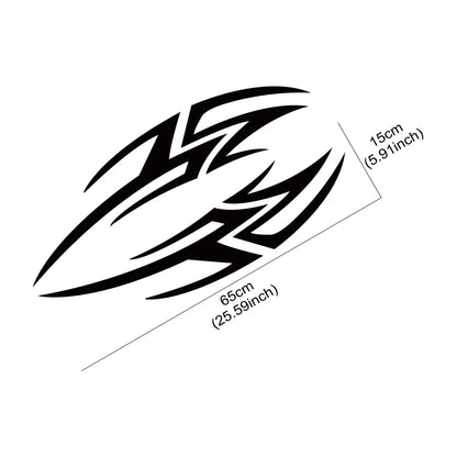 Hood Graphics Tribal Racing Stripes Vinyl Film Decals Pvc